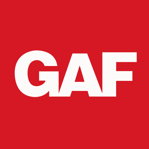 GAF logo red